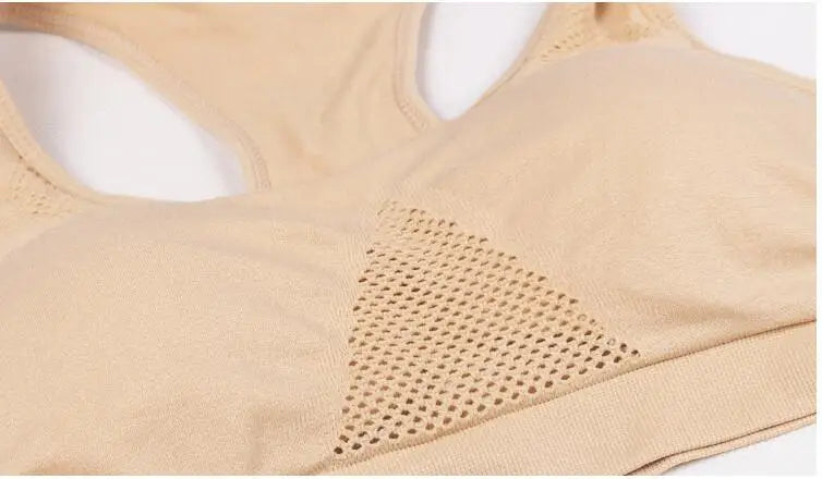 M-6XL Women Hollow Out Fitness Yoga Sports Bra