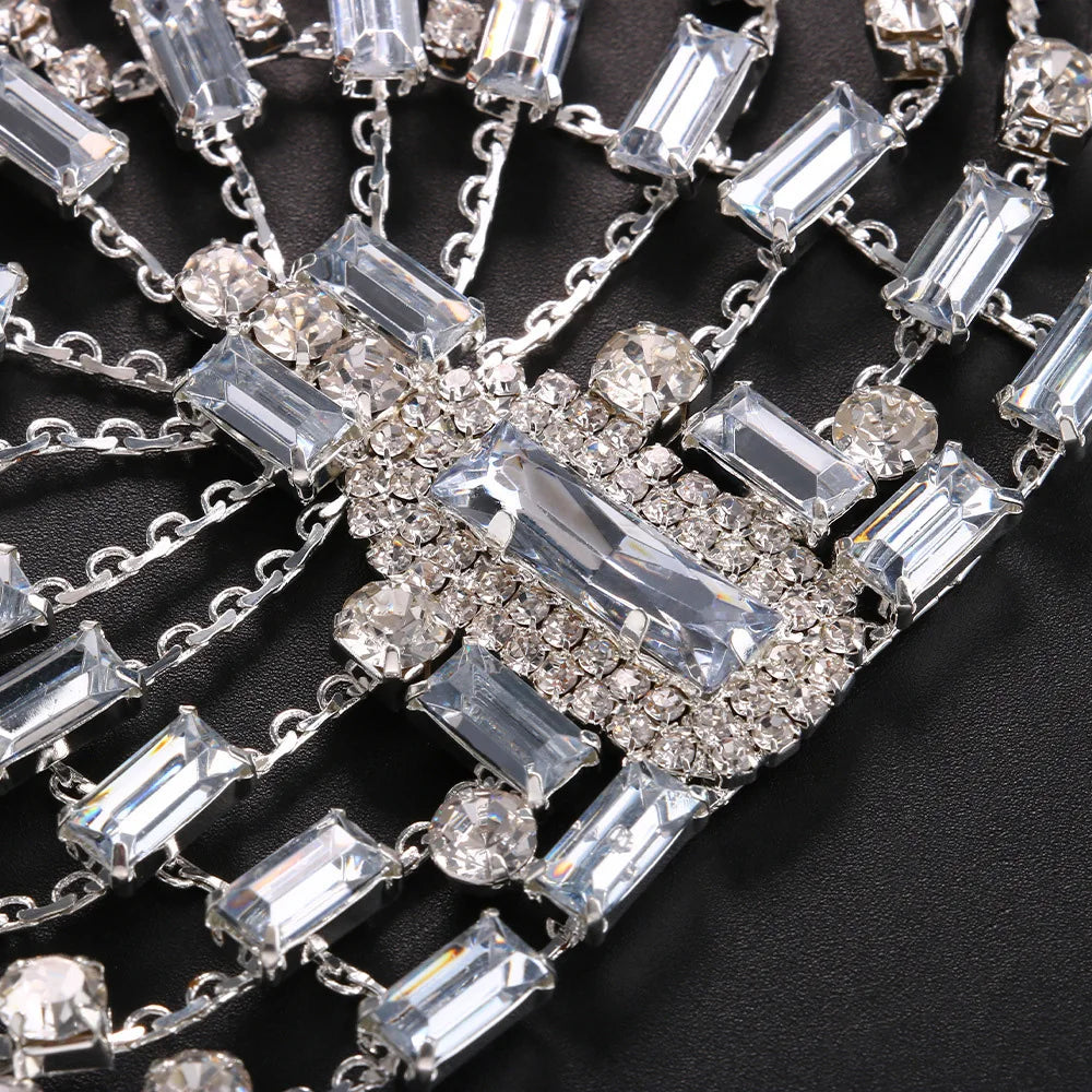 Crystal Hair Chain Headpiece