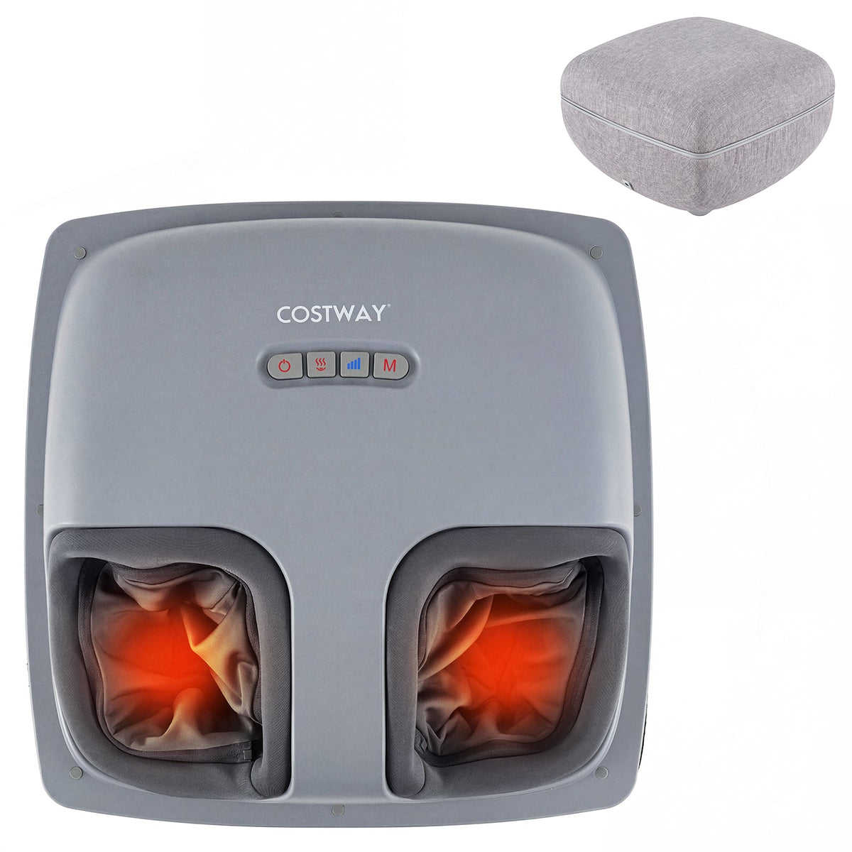 Shiatsu Foot Massager with 3-Level Deep Kneading and Air Compression