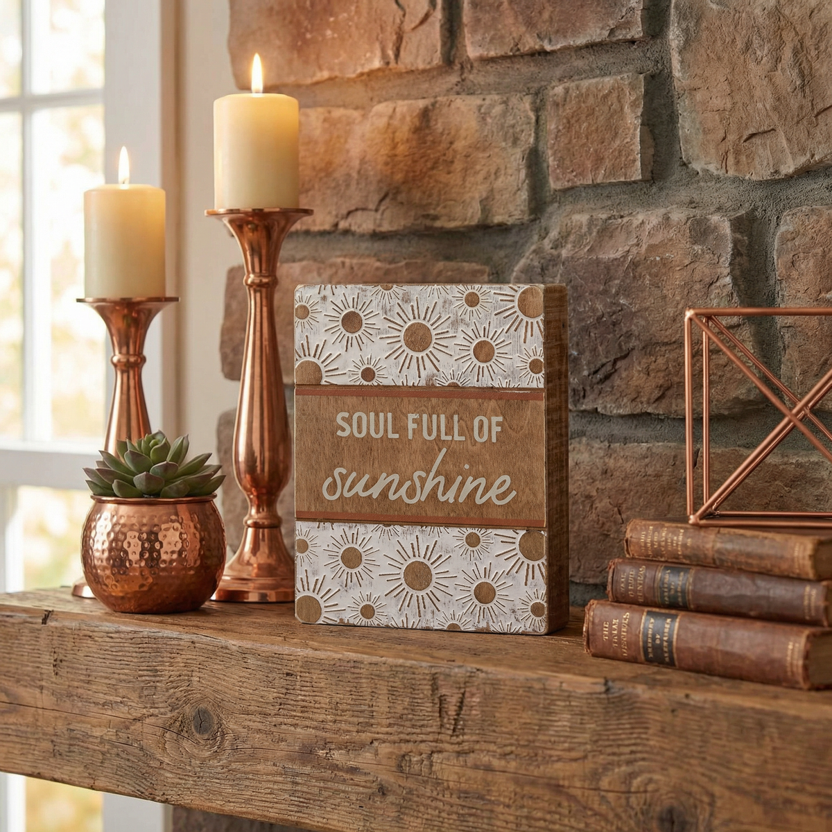 Soul Full Of Sunshine Wooden Box Sign