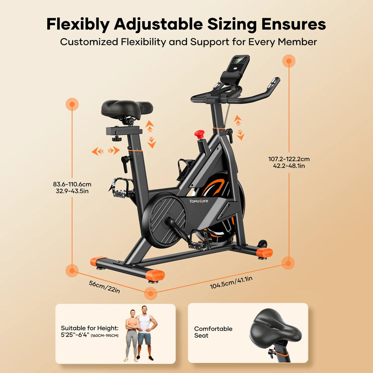 Smart Exercise Bike with Heart Monitor