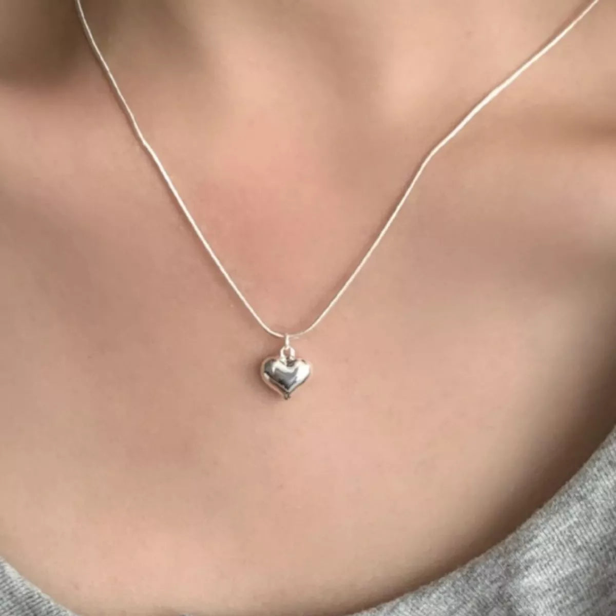 Sterling Silver Heart Necklace