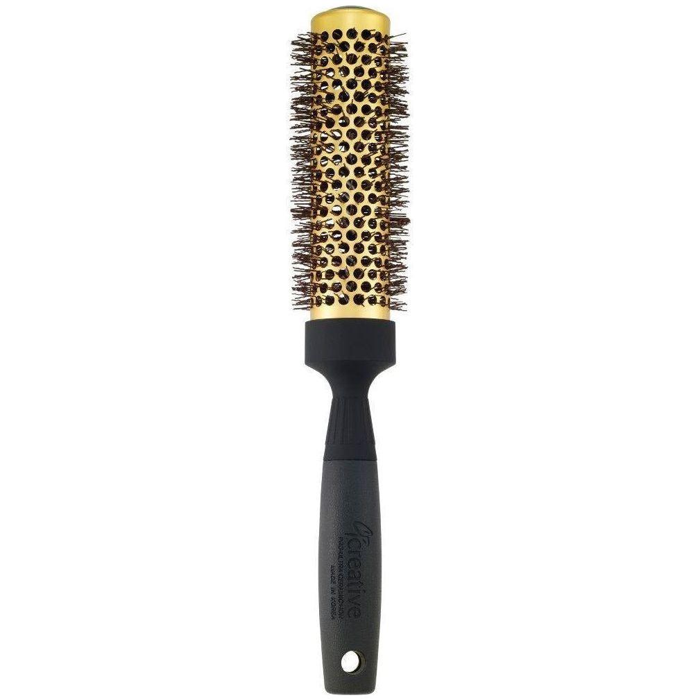 Gold Nano Ceramic Hair Brush with 6 Inch XL Barrel