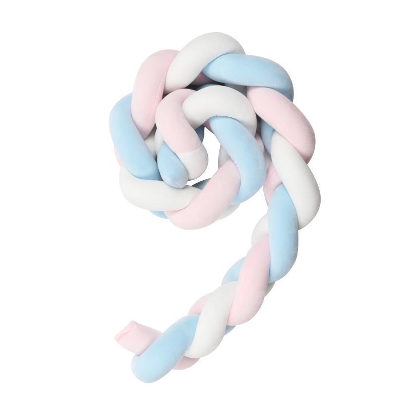 Knotted Long Pillow Three-strand Twist