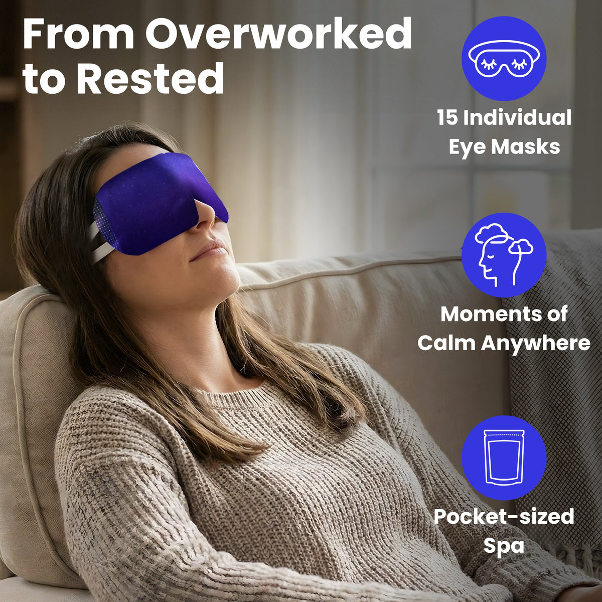 Eye Serenity Steam Eye Mask - Self-Heating Warm Eye Compress
