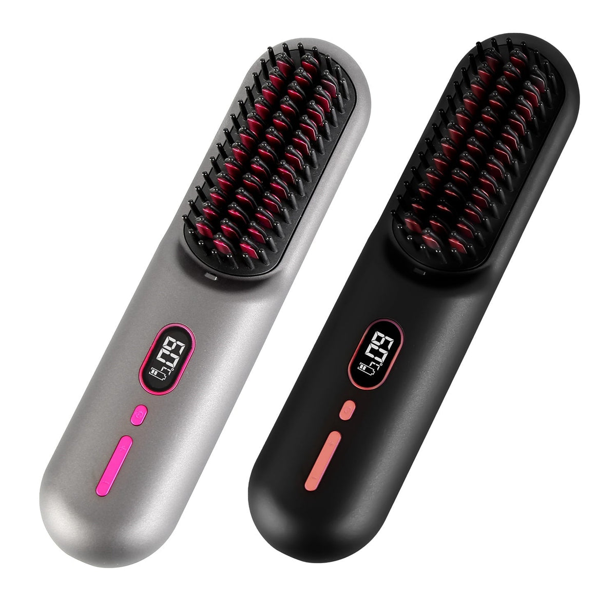 Cordless Negative Ion Hair Straightener Brush