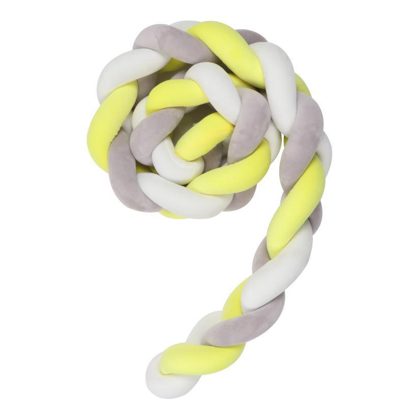 Knotted Long Pillow Three-strand Twist