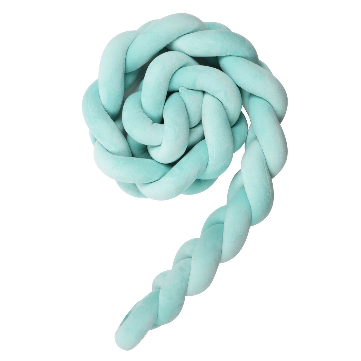 Knotted Long Pillow Three-strand Twist