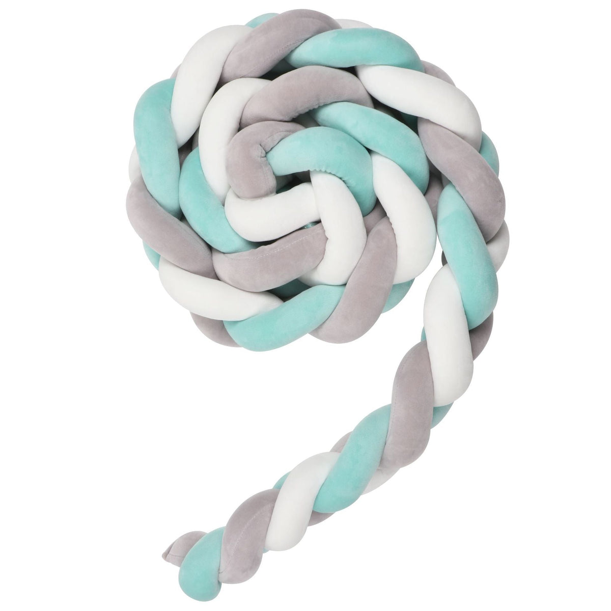 Knotted Long Pillow Three-strand Twist