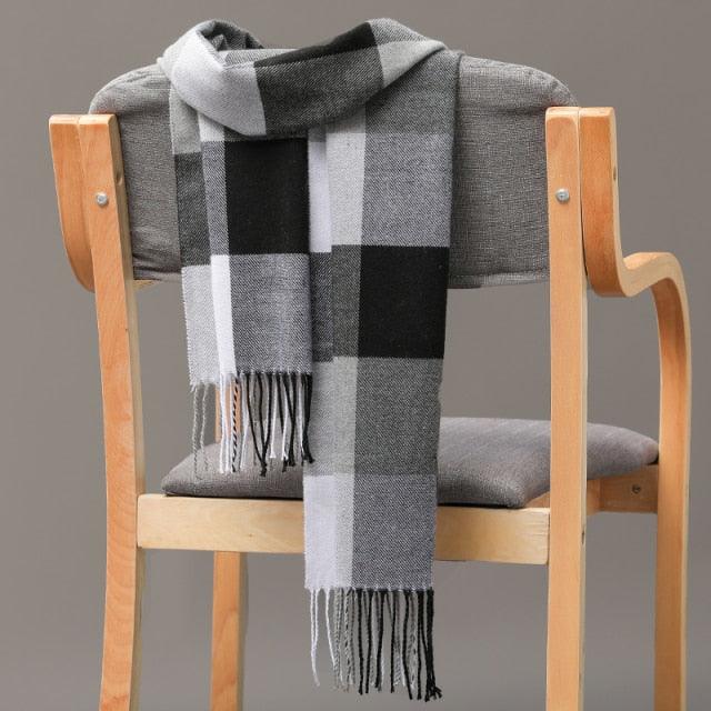 Casual Classic Soft Plaid Lightweight Scarf