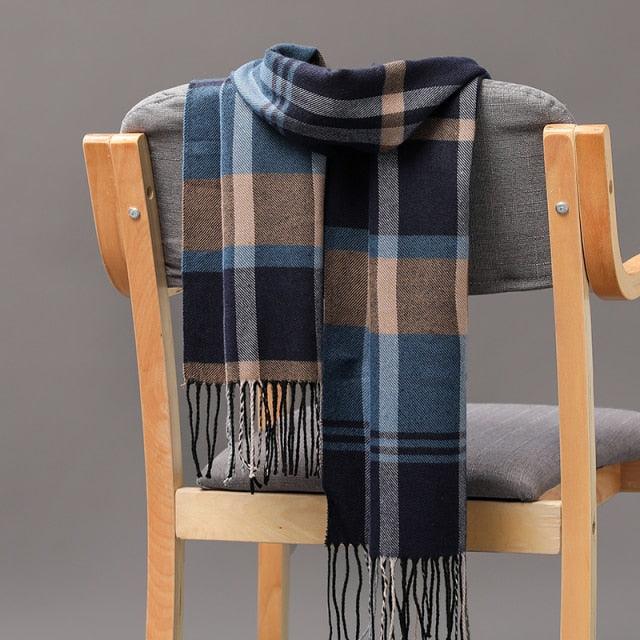 Casual Classic Soft Plaid Lightweight Scarf