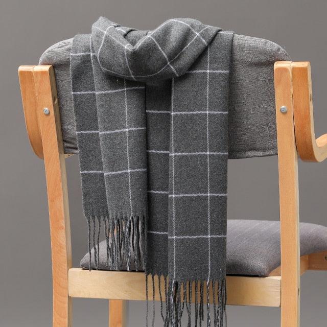 Casual Classic Soft Plaid Lightweight Scarf
