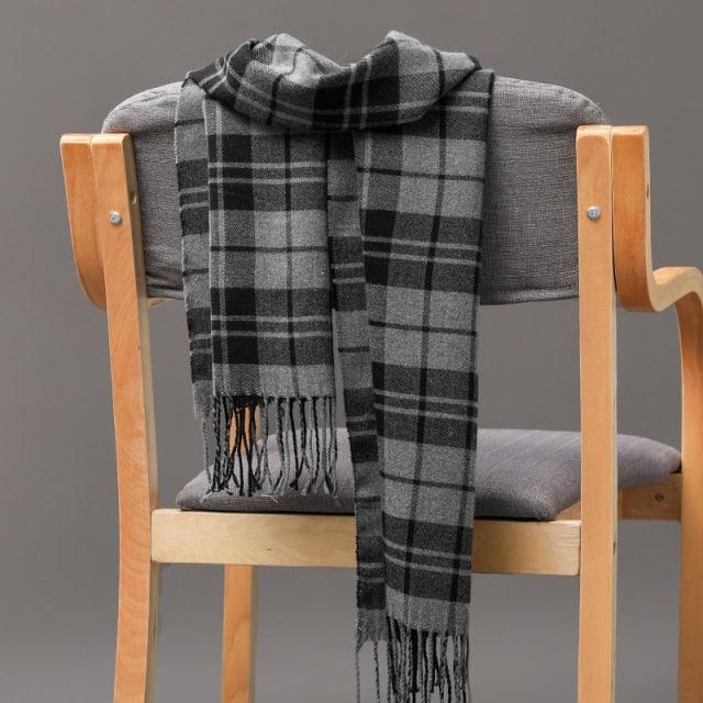 Casual Classic Soft Plaid Lightweight Scarf