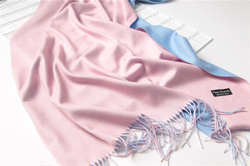 Solid Soft Cashmere Lightweight Scarf