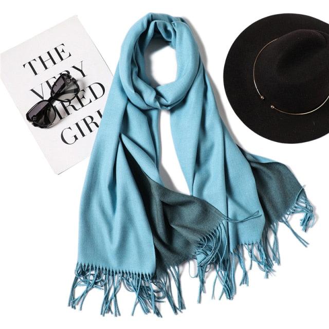 Solid Soft Cashmere Lightweight Scarf
