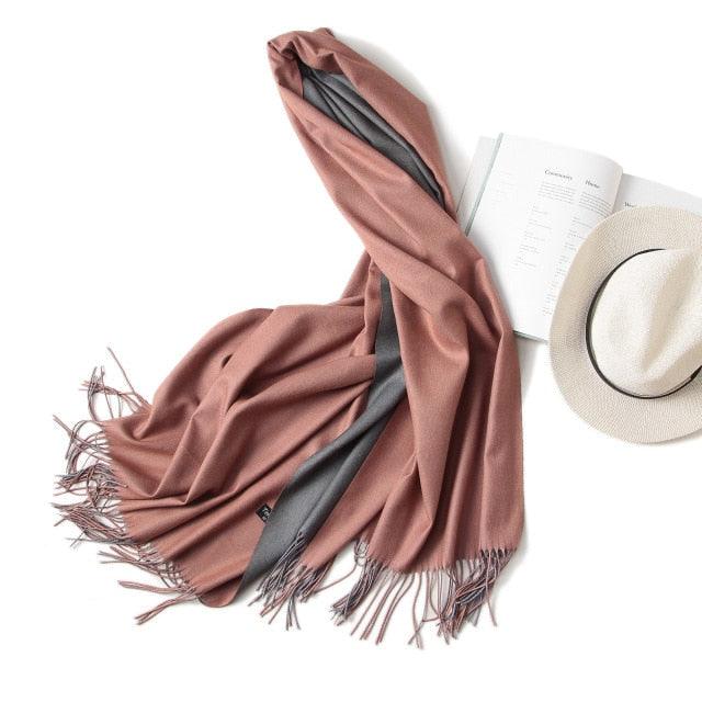 Solid Soft Cashmere Lightweight Scarf