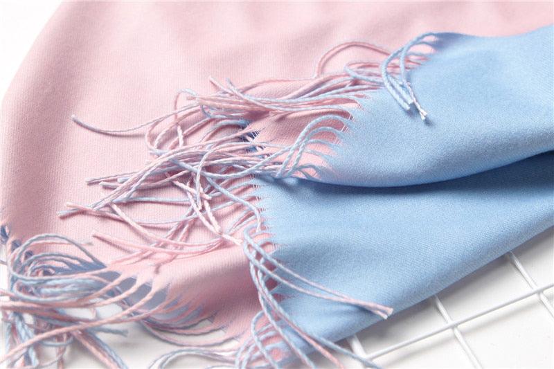 Solid Soft Cashmere Lightweight Scarf
