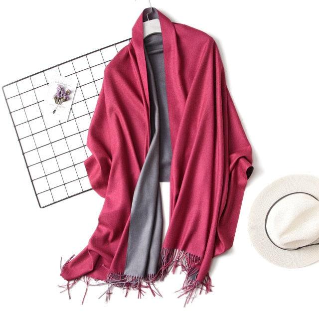 Solid Soft Cashmere Lightweight Scarf