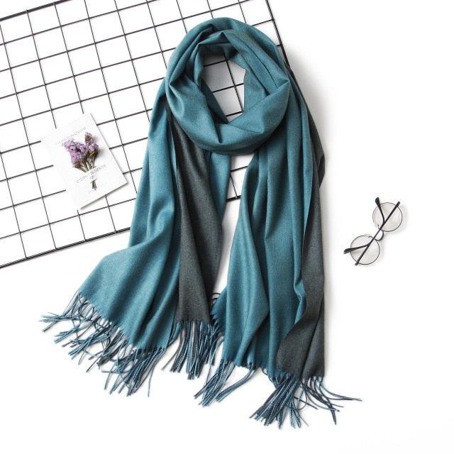 Solid Soft Cashmere Lightweight Scarf
