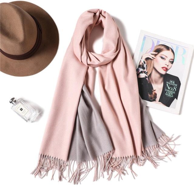 Solid Soft Cashmere Lightweight Scarf