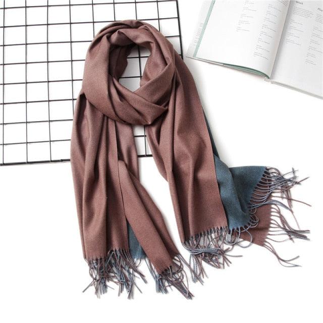Solid Soft Cashmere Lightweight Scarf