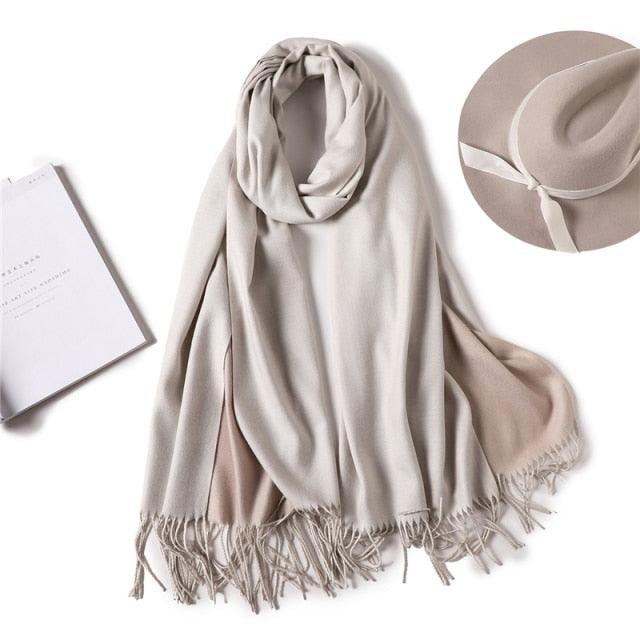 Solid Soft Cashmere Lightweight Scarf
