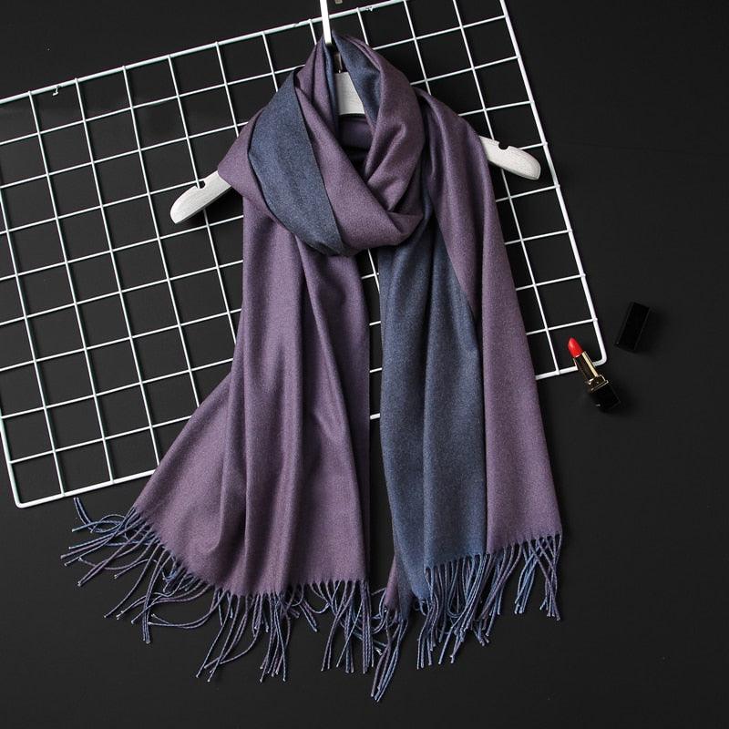 Solid Soft Cashmere Lightweight Scarf