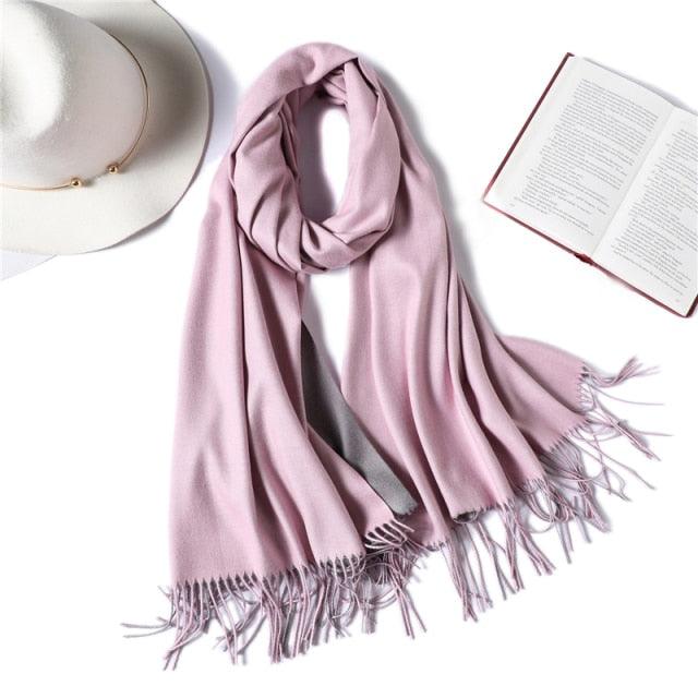 Solid Soft Cashmere Lightweight Scarf