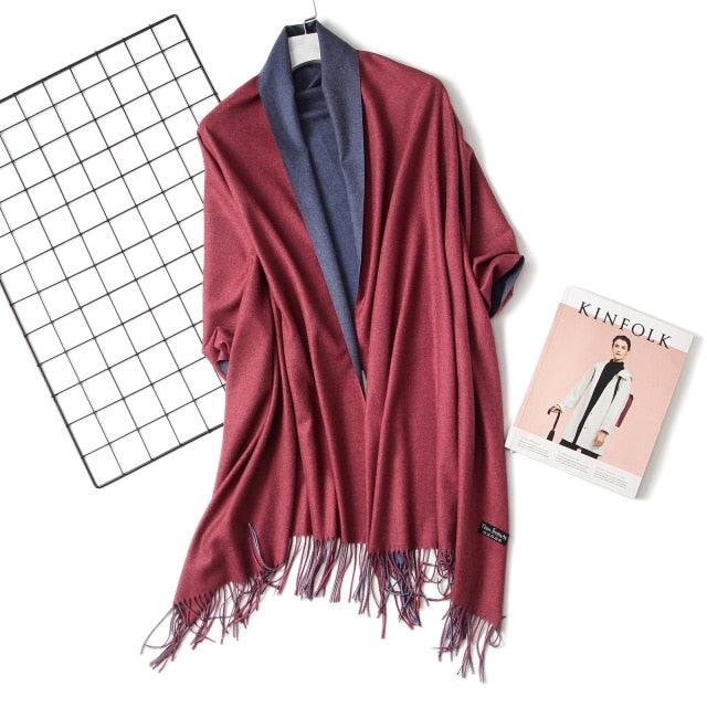 Solid Soft Cashmere Lightweight Scarf