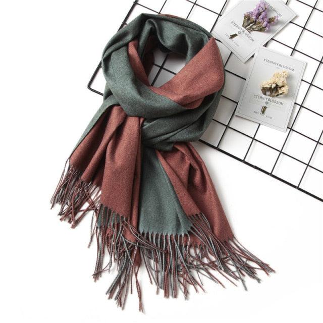 Solid Soft Cashmere Lightweight Scarf