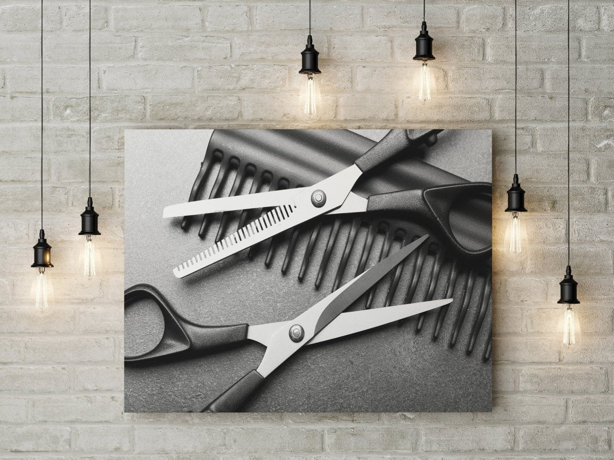 Hair Salon Decor Canvas Wall Art, Barber Shop Decor, Hair Salon Framed Canvas Wall Art