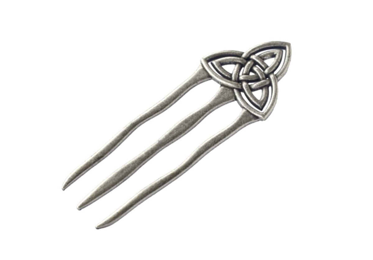 Celtic Knot 3-Prong Hairpin
