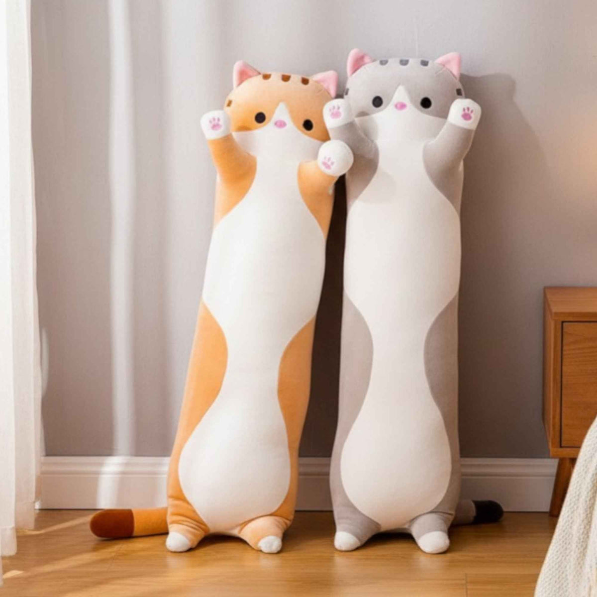 Long Cat Plush Pillow 26 Inch Soft Stuffed Animal