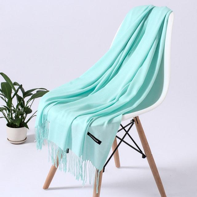 Luxury Fashion Solid Colorful Soft Scarves