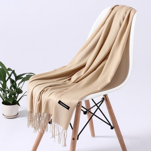 Luxury Fashion Solid Colorful Soft Scarves