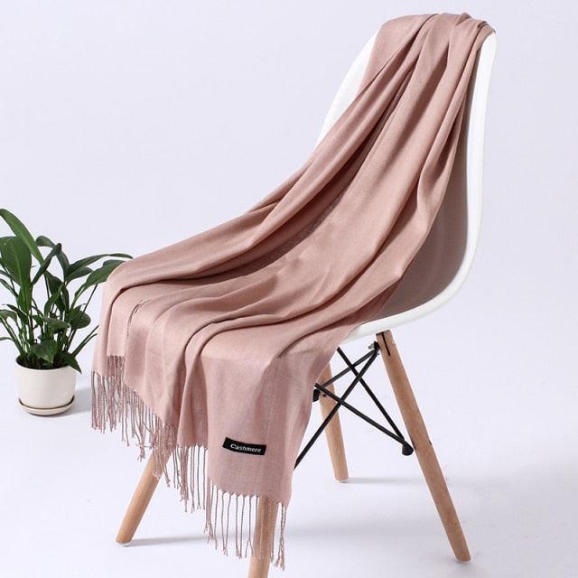 Luxury Fashion Solid Colorful Soft Scarves