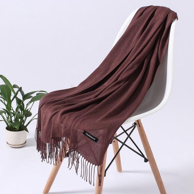 Luxury Fashion Solid Colorful Soft Scarves