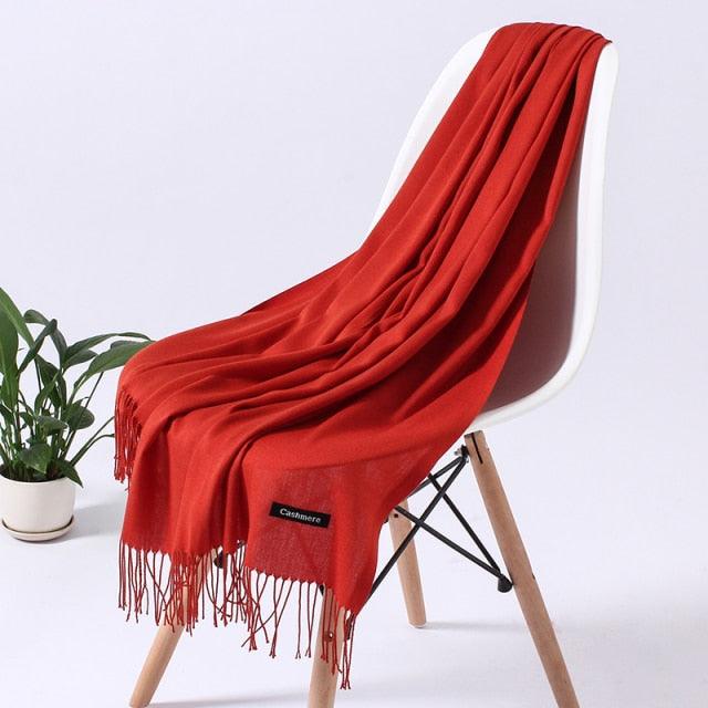 Luxury Fashion Solid Colorful Soft Scarves