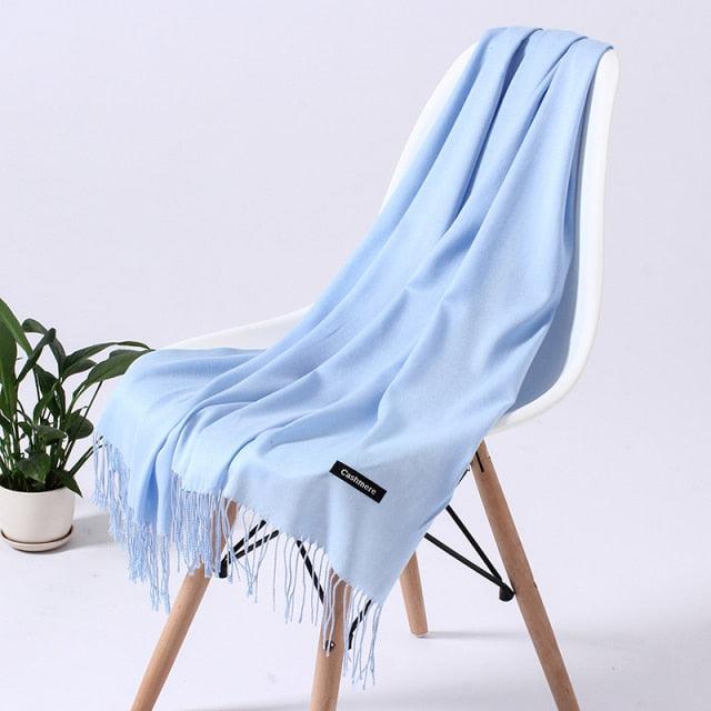 Luxury Fashion Solid Colorful Soft Scarves