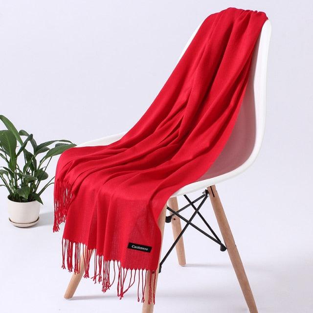 Luxury Fashion Solid Colorful Soft Scarves