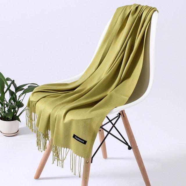 Luxury Fashion Solid Colorful Soft Scarves