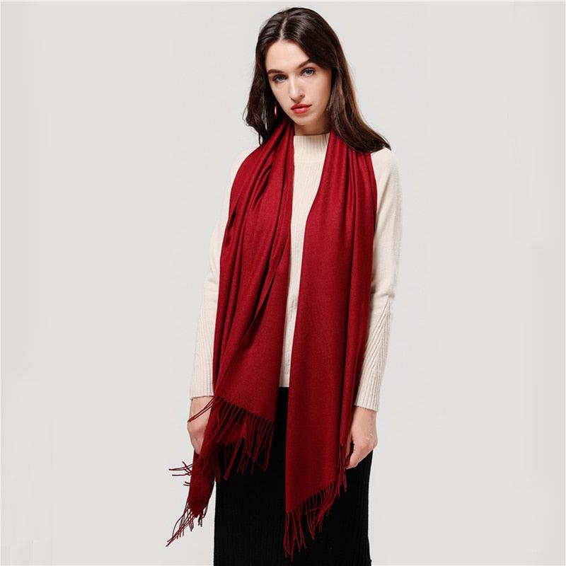 Luxury Fashion Solid Colorful Soft Scarves