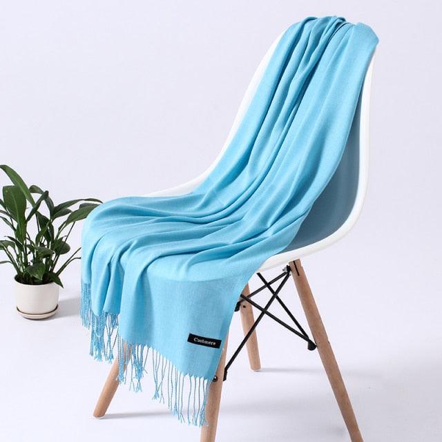 Luxury Fashion Solid Colorful Soft Scarves