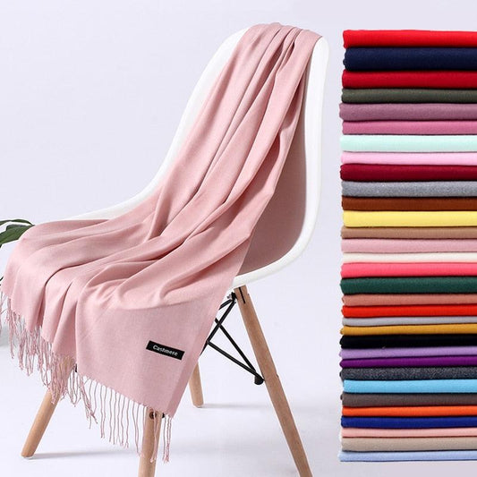 Luxury Fashion Solid Colorful Soft Scarves