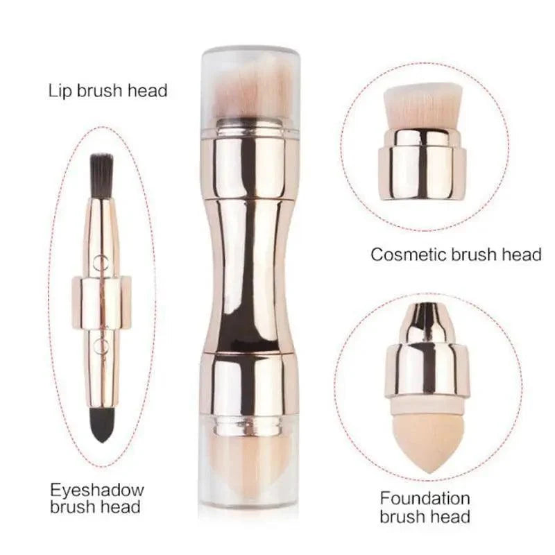 New Vintage Style 4 In 1 Makeup Brushes