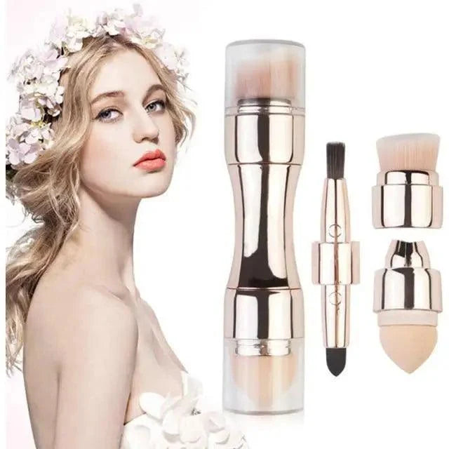 New Vintage Style 4 In 1 Makeup Brushes
