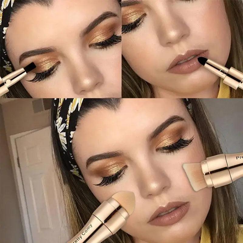 New Vintage Style 4 In 1 Makeup Brushes