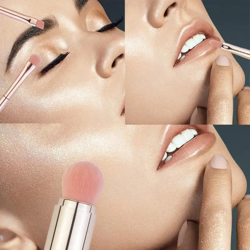 New Vintage Style 4 In 1 Makeup Brushes