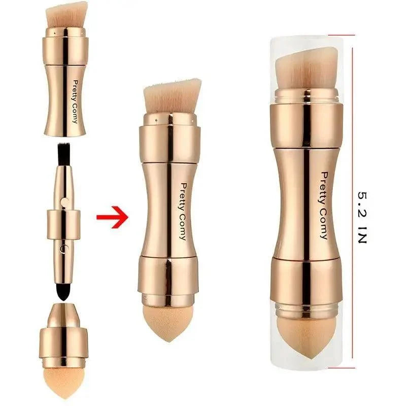 New Vintage Style 4 In 1 Makeup Brushes