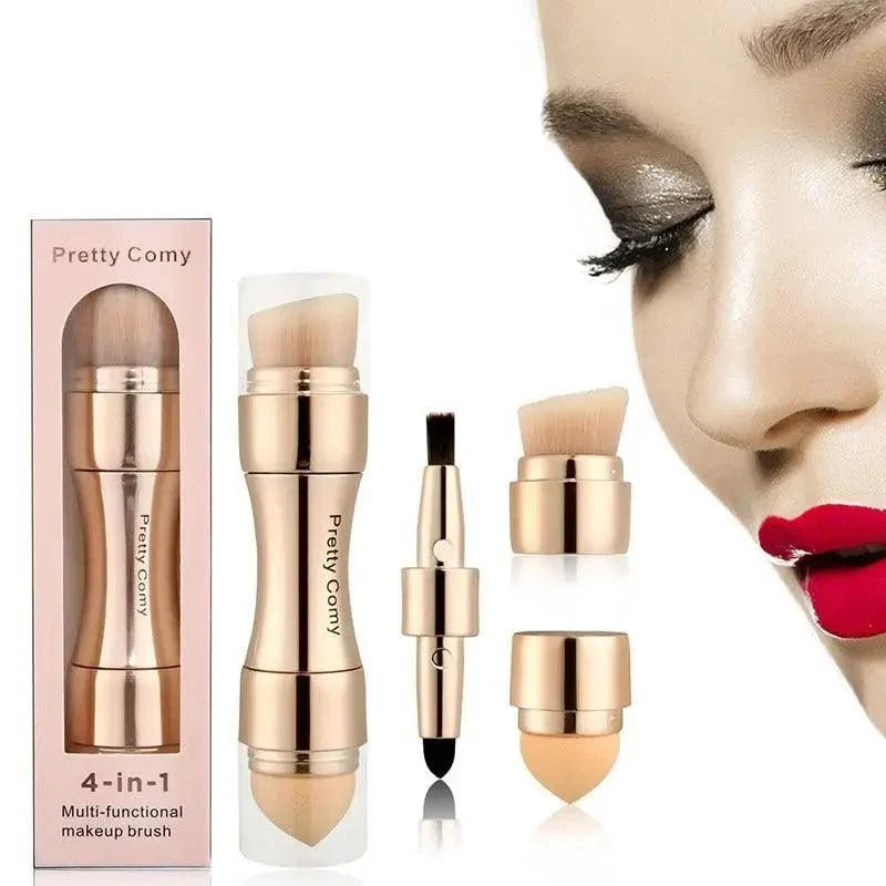 New Vintage Style 4 In 1 Makeup Brushes